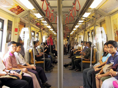 Inside Skytrain Transportation
