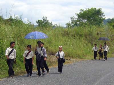 Schoolboys Laos